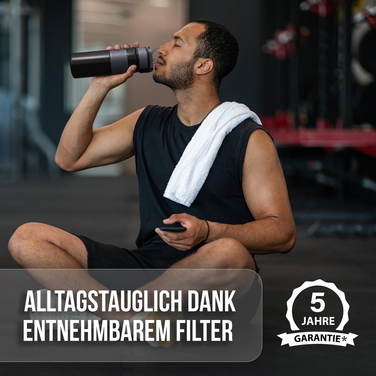 SURVIVO® Outdoor Wasserfilter Flasche