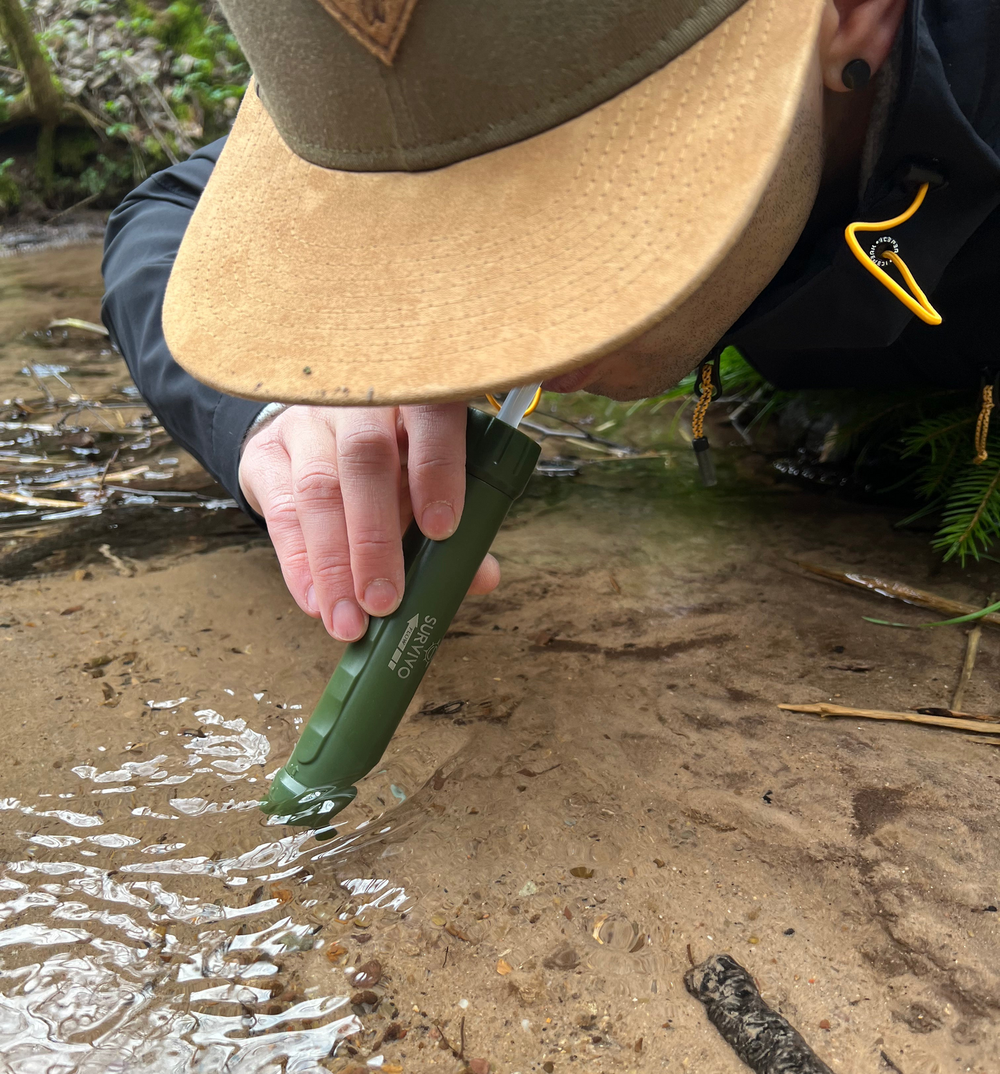 SURVIVO® Outdoor Wasserfilter Flasche