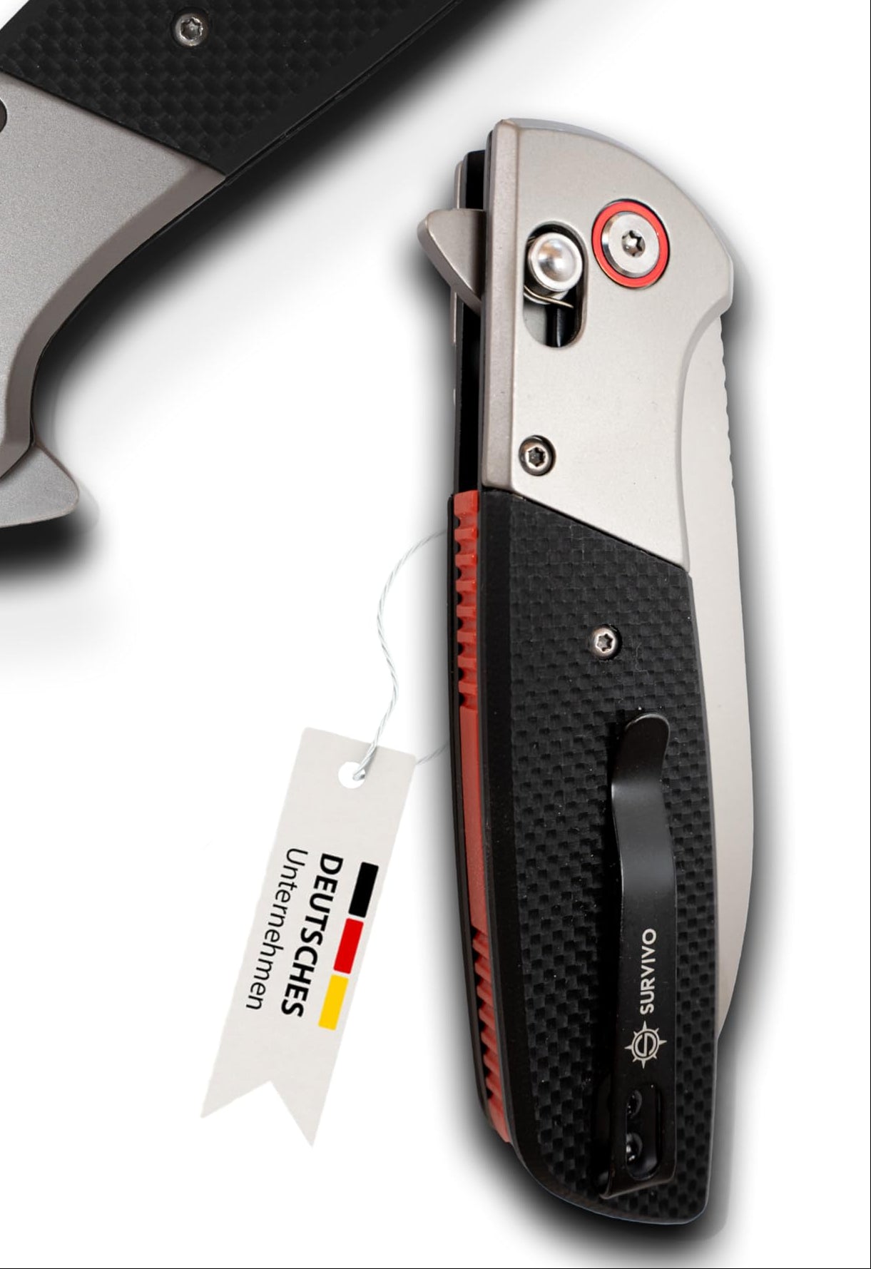 SK1 Klappmesser – Klinge aus D2-Stahl mit Titan-Beschichtung & G10 Griff