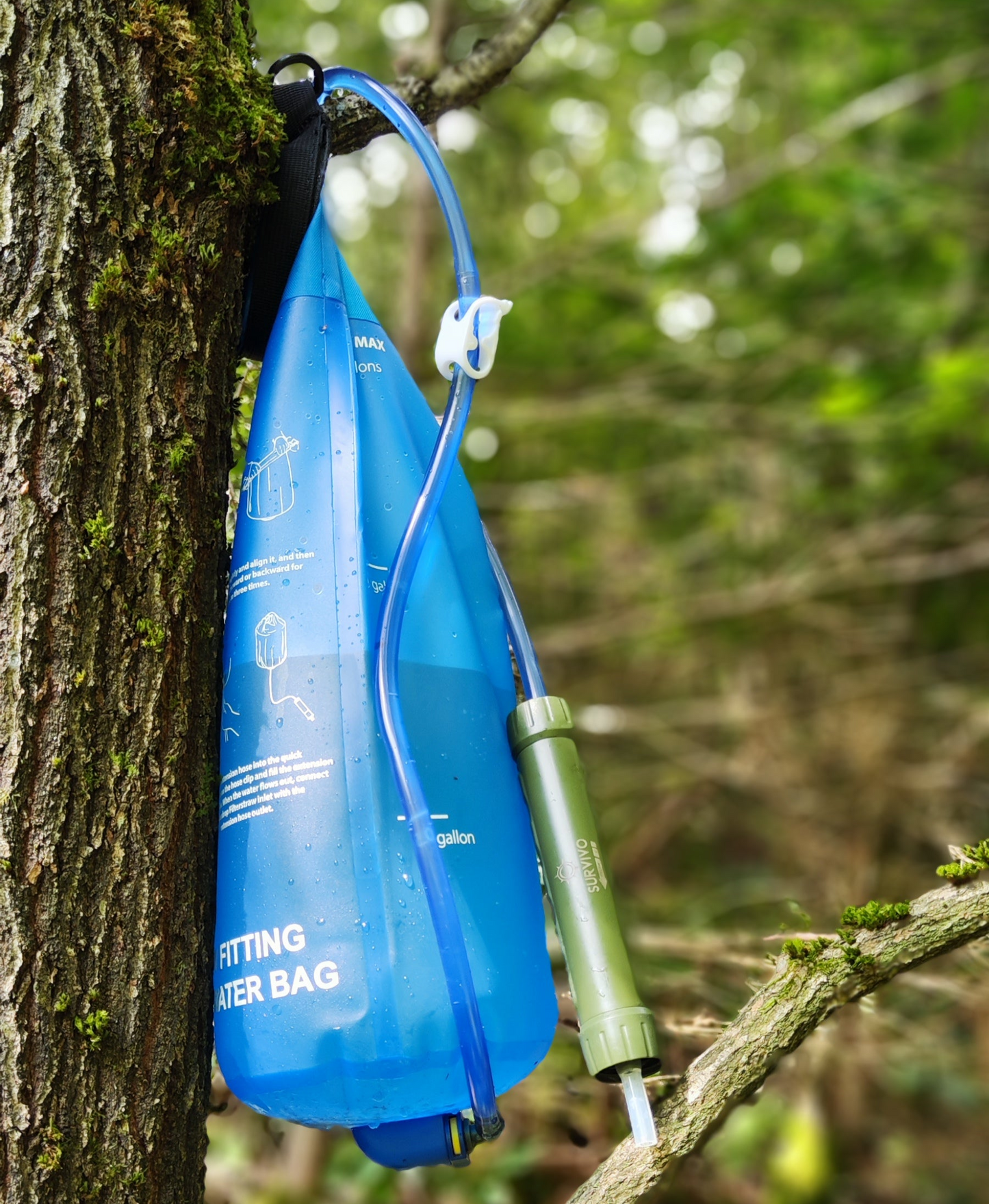 SURVIVO® Outdoor Wasserfilter Flasche