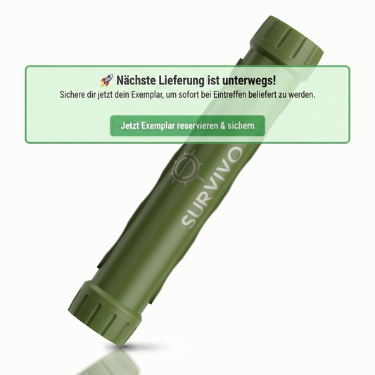 SURVIVO® Outdoor Wasserfilter Flasche (Ersatzfilter)